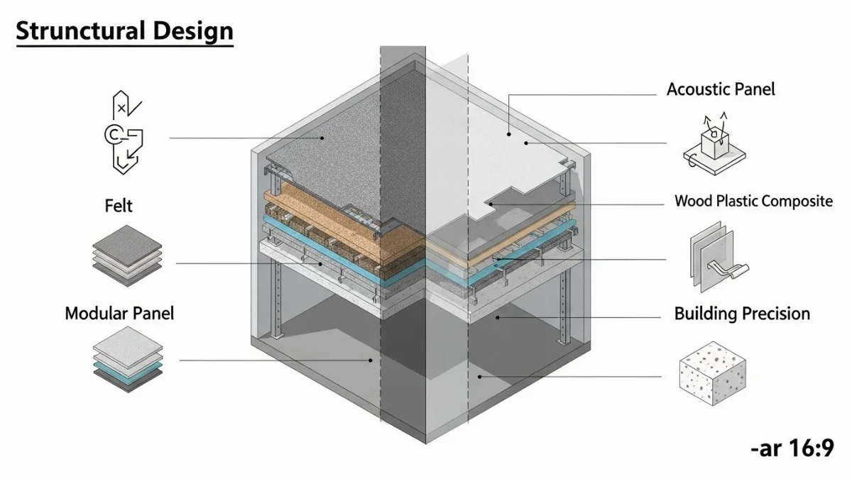 Panel tiêu âm đục lỗ màu trắng, thiết kế hiện đại, phù hợp với các không gian lớn