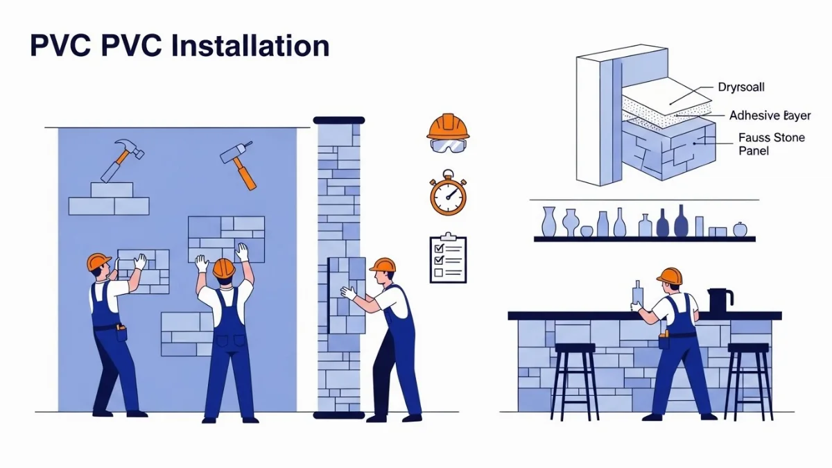 Báo giá thi công PVC giả đá trọn gói uy tín 2026