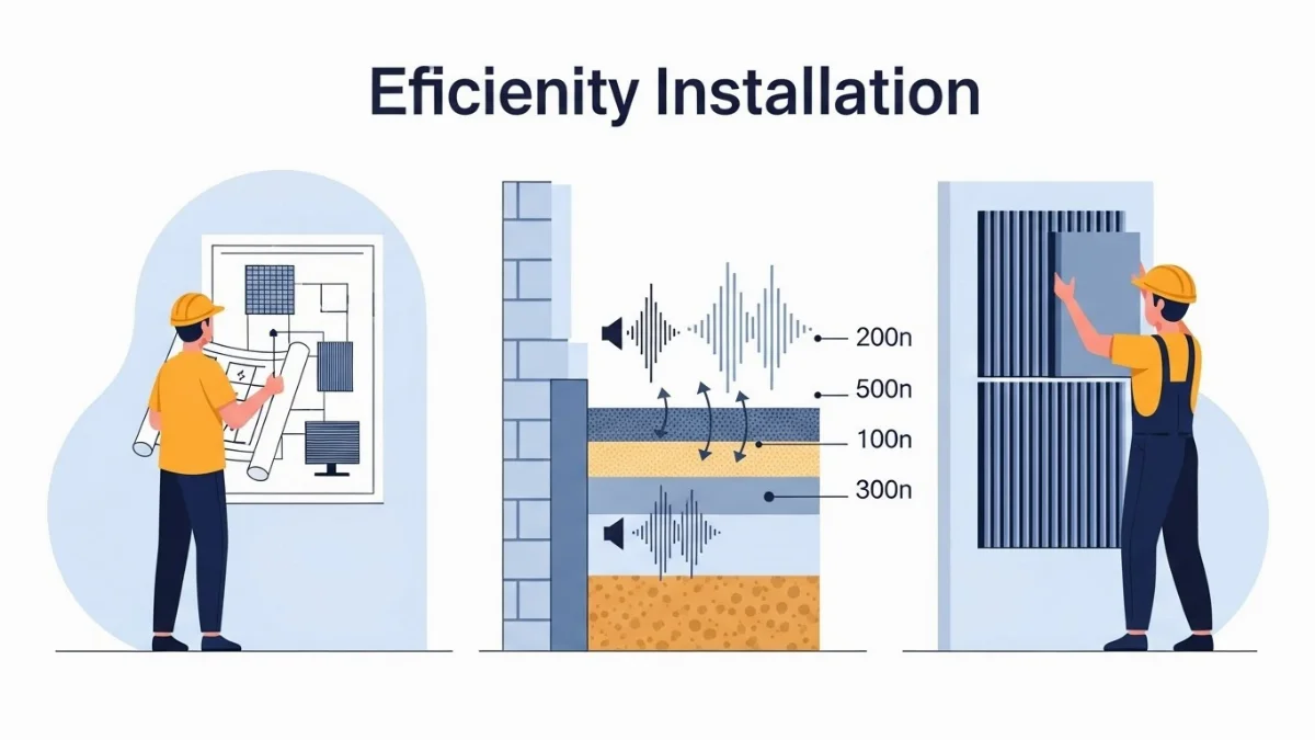 Tấm tiêu âm dán tường dễ lắp đặt cho không gian giải trí