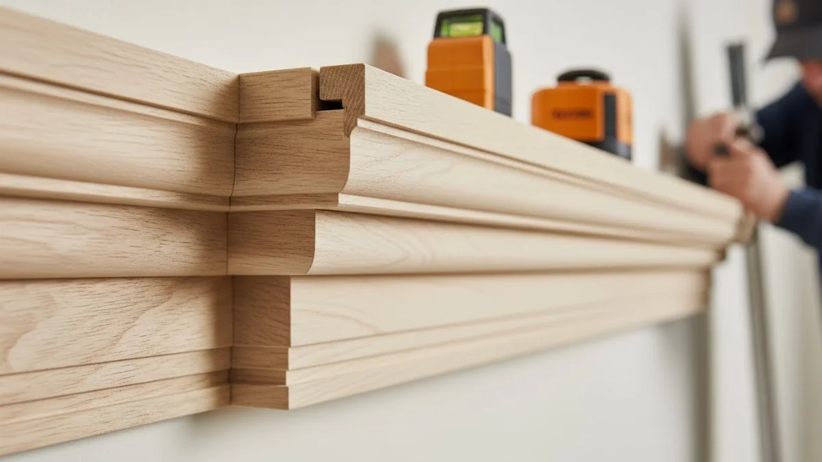 Mẫu phào chỉ tân cổ điển đẹp trang trí trần nhà phòng khách