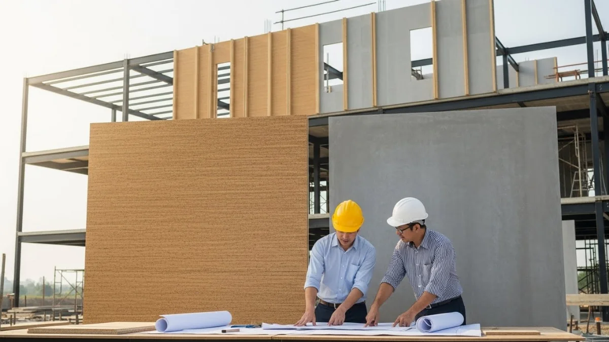 Tấm sợi tre tự nhiên ốp tường nội thất mang vẻ đẹp hiện đại và thân thiện