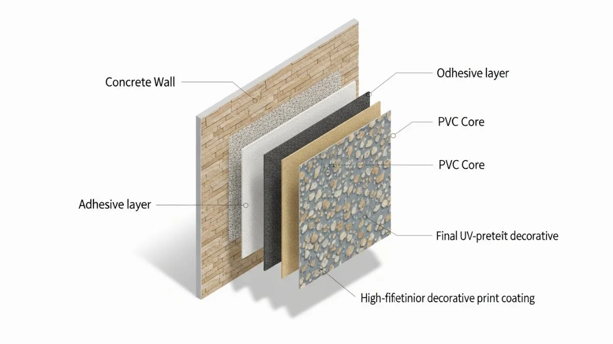 Tấm PVC giả đá ứng dụng đa dạng trong không gian nội thất