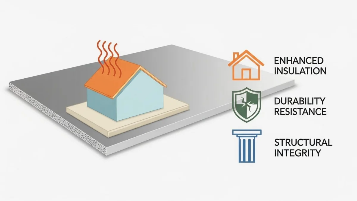 Cấu tạo nhiều lớp bền vững của tấm ốp Nano PVC.