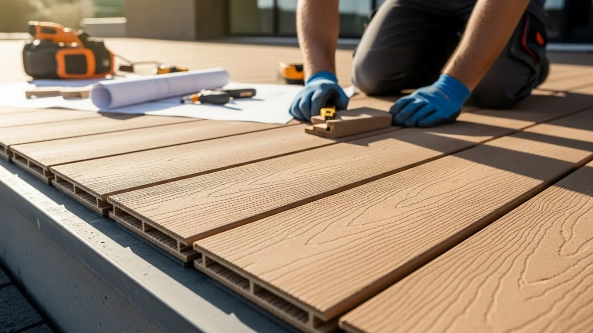 cấu tạo chi tiết của gỗ nhựa composite với bột gỗ và nhựa