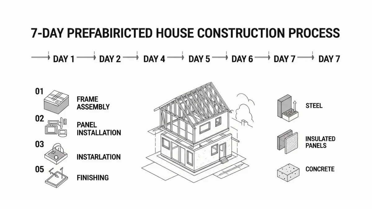 Công trình nhà lắp ghép hoàn thiện và bàn giao chất lượng