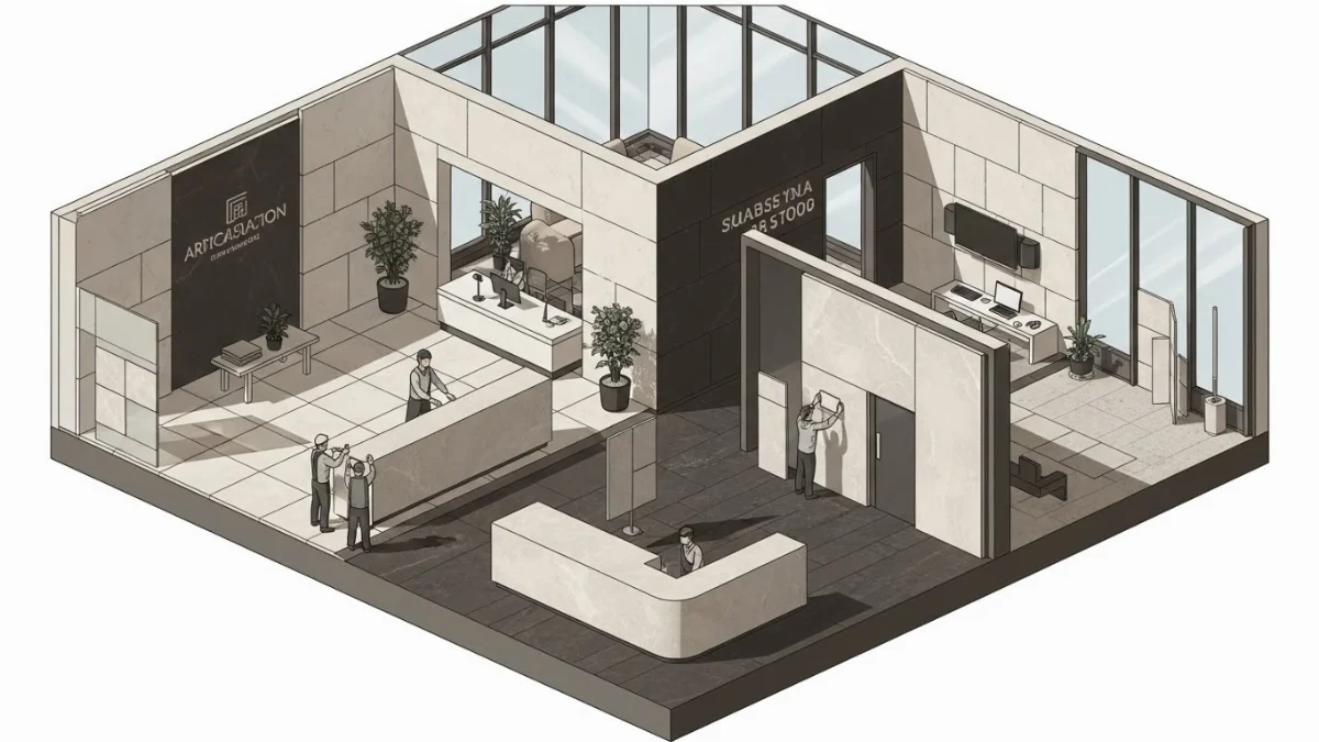 Bề mặt đá nhân tạo dễ dàng sửa chữa các vết trầy xước nhỏ