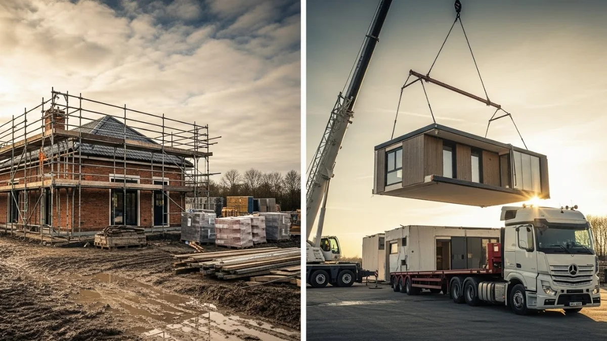 Hình ảnh nhà tiền chế khung thép hiện đại với kiến trúc đẹp