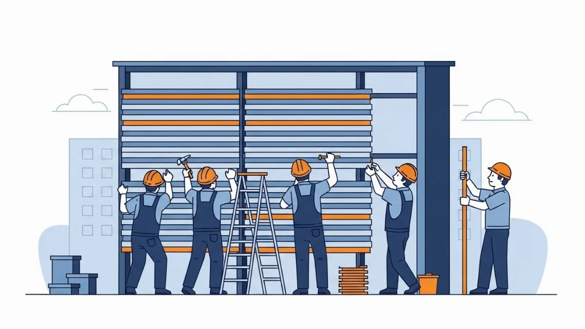 Thi công lam sóng gỗ nhựa ngoài trời bền đẹp, chống thấm nước