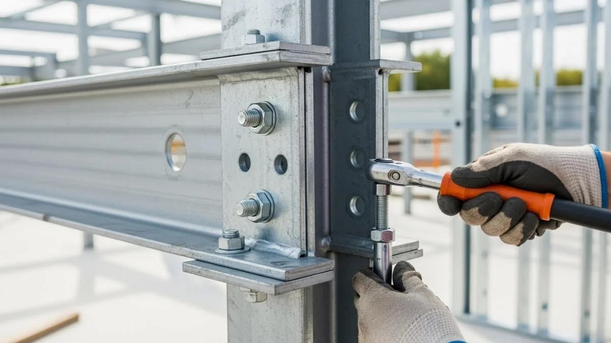 Hình ảnh bulong liên kết cường độ cao dùng cho nhà thép tiền chế