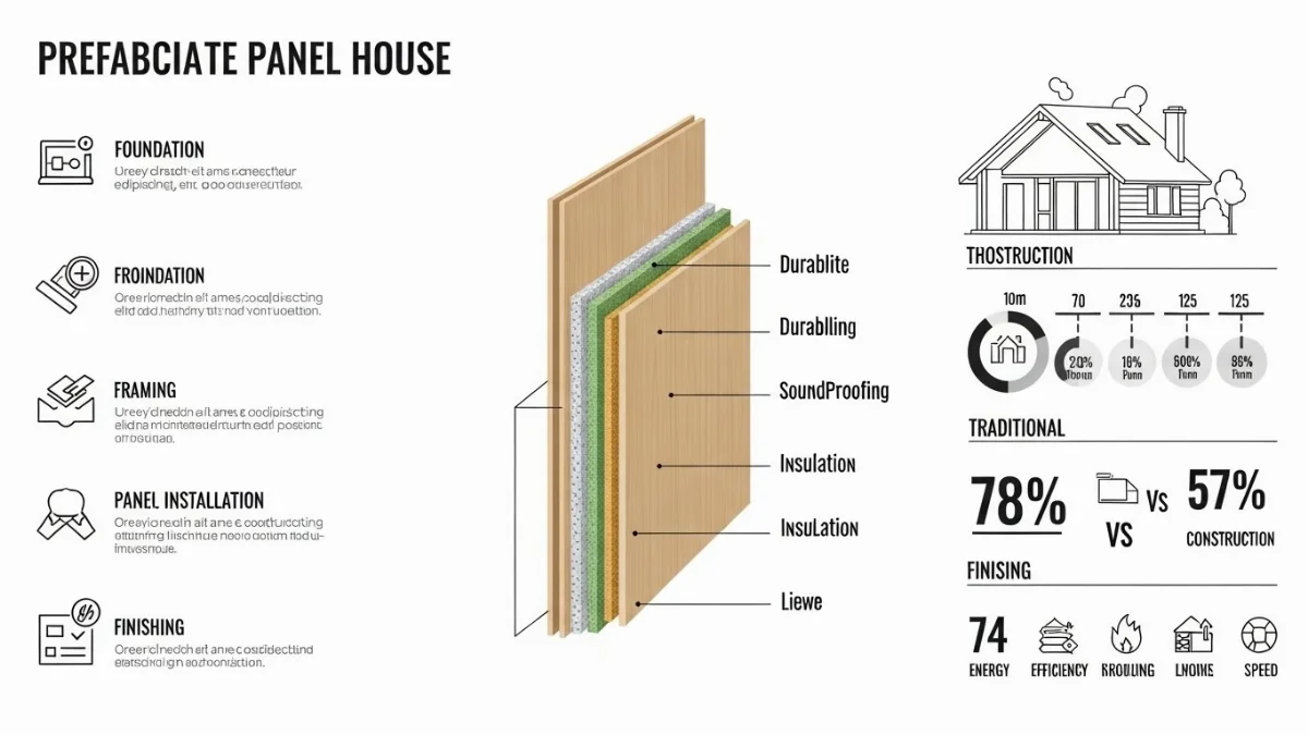 Toàn cảnh một khu nhà lắp ghép bằng panel với thiết kế hiện đại, quy hoạch khoa học