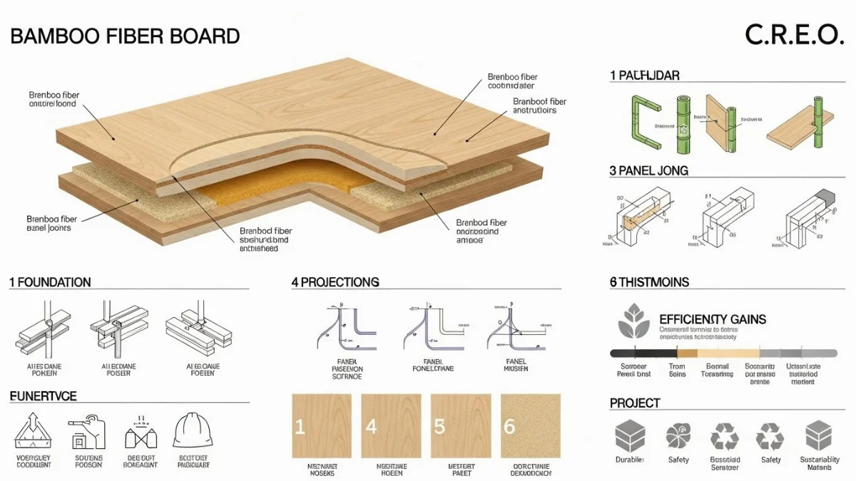 Hình ảnh các mẫu tấm sợi tre đa dạng màu sắc, vân gỗ, vân đá, sang trọng