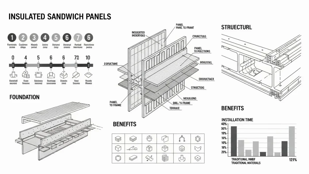 Hình ảnh đội ngũ thi công vách ngăn tấm panel chuyên nghiệp