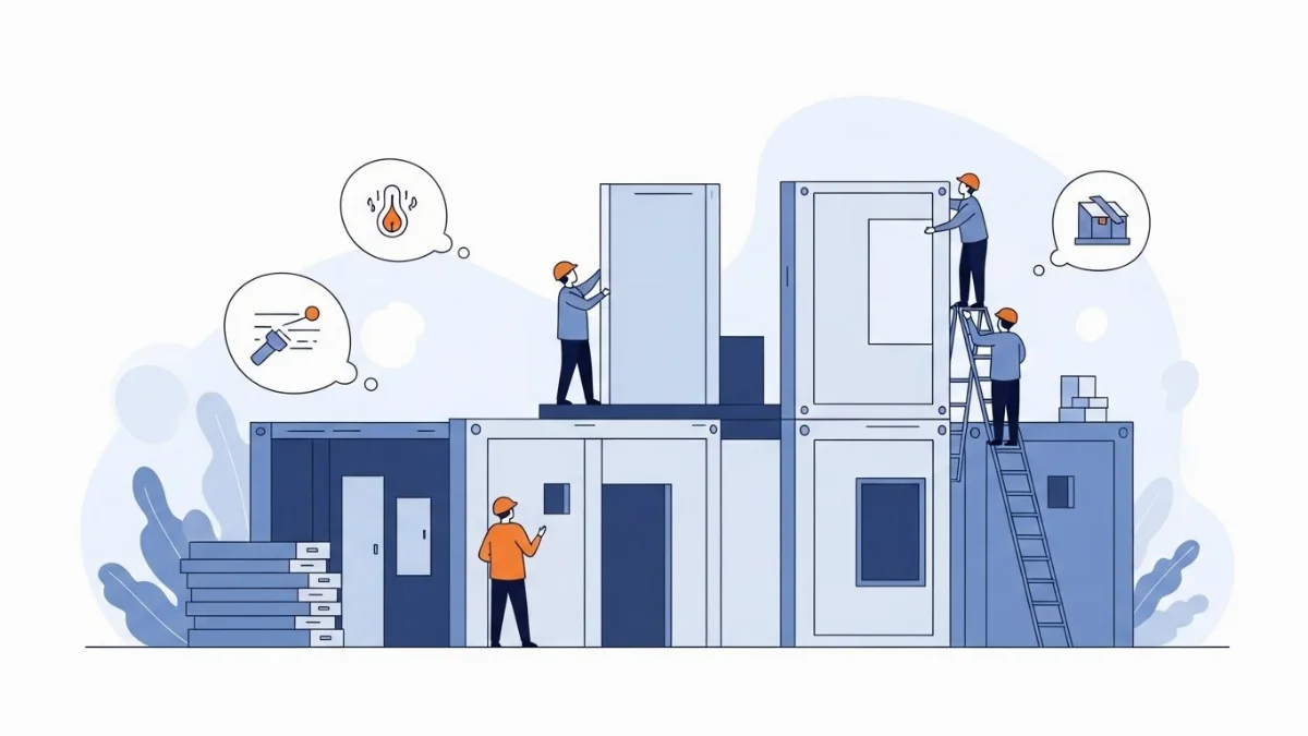 Nhà tiền chế lắp ghép bằng tấm panel có tính thẩm mỹ cao