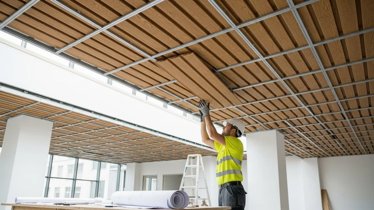 Tấm ốp lam sóng gỗ nhựa giúp không gian thêm sang trọng hiện đại