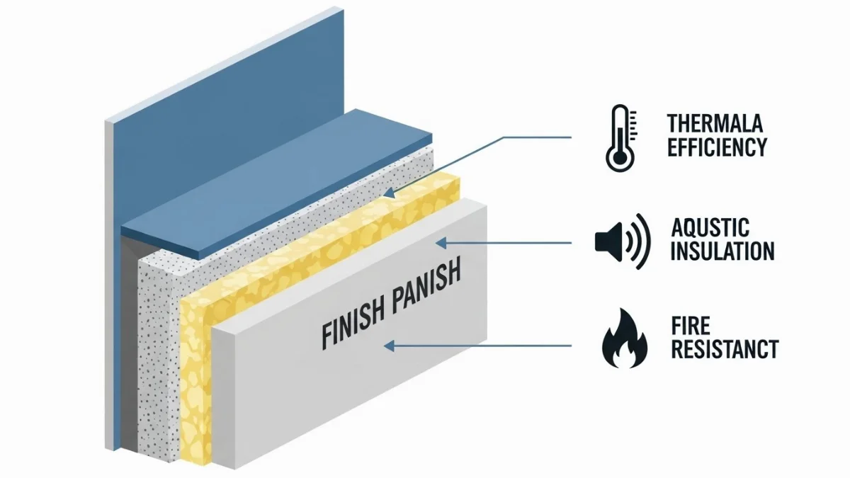 Tấm panel vật liệu nhẹ giúp thi công nhanh chóng