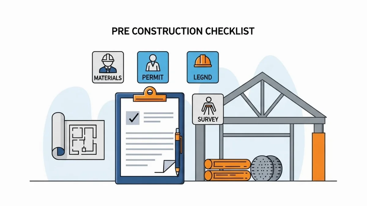 Công nhân đang kiểm tra và lắp đặt các cấu kiện khung thép cho nhà tiền chế