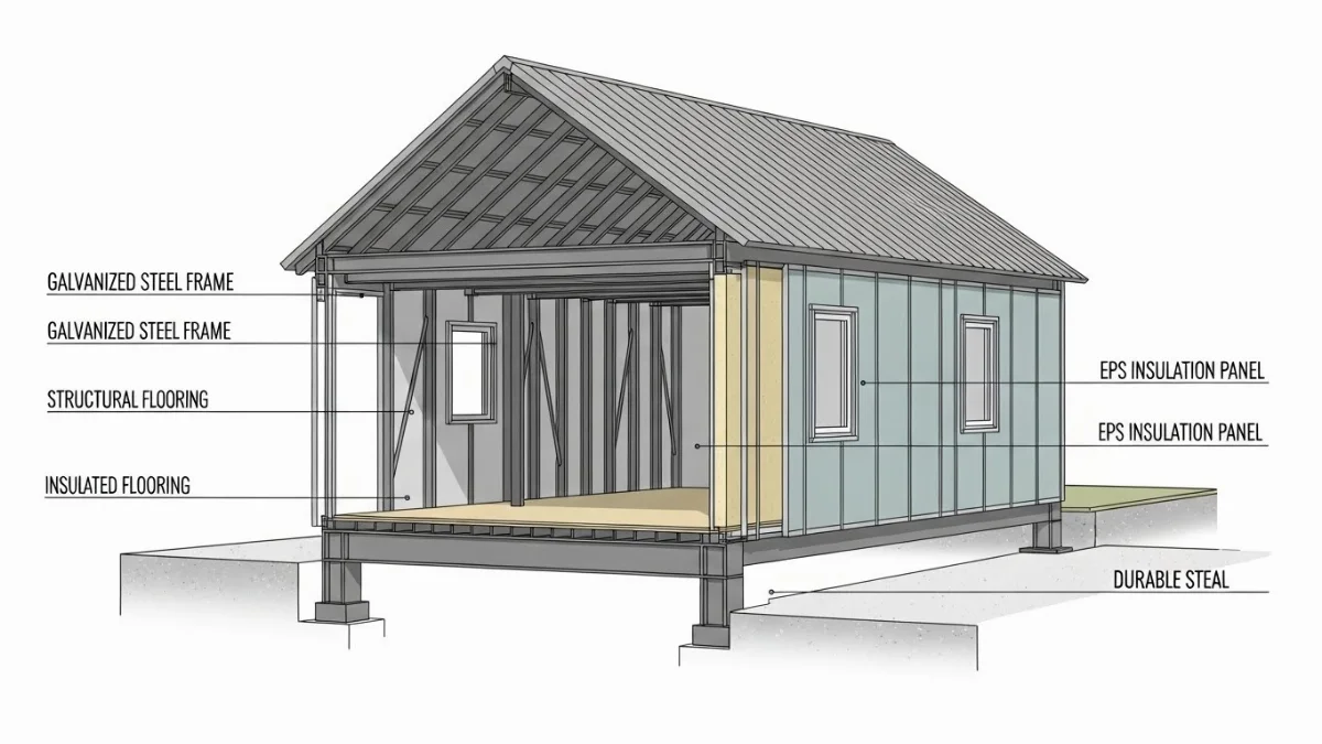 Nhà lắp ghép farmstay với kiến trúc độc đáo, hòa mình cùng cảnh quan thiên nhiên