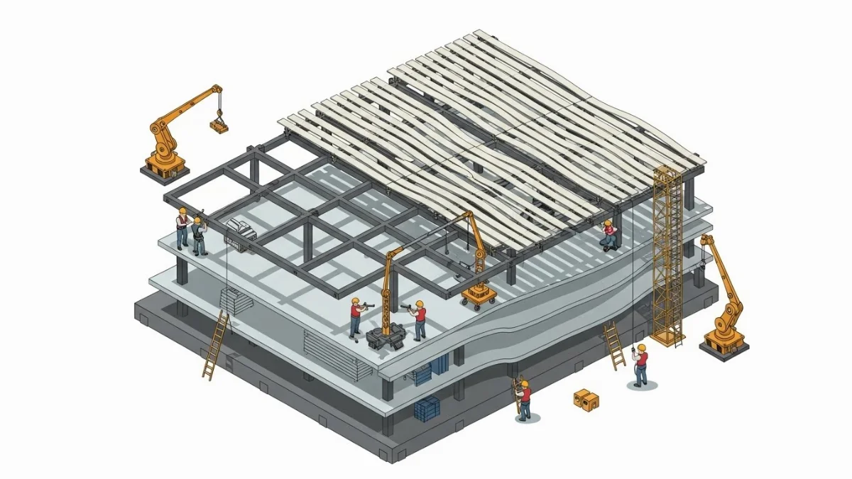 Mẫu lam sóng nhựa giả gỗ màu sáng hiện đại cho phòng ngủ
