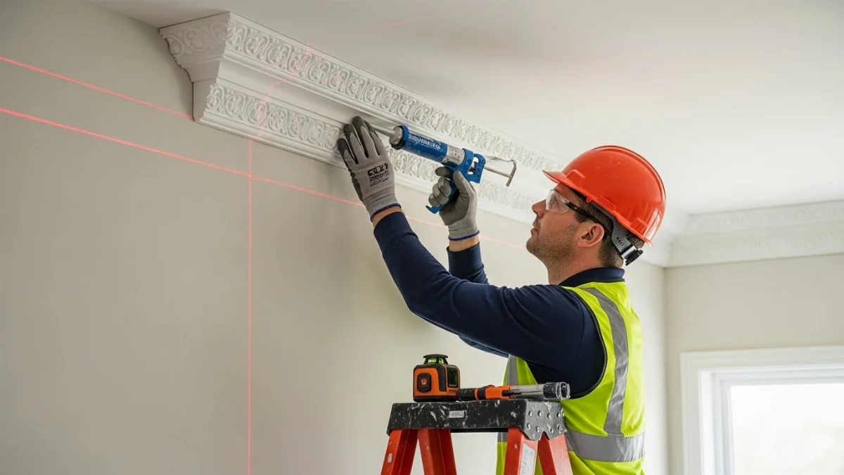 Phào chỉ PU mềm mại sang trọng cho trần nhà