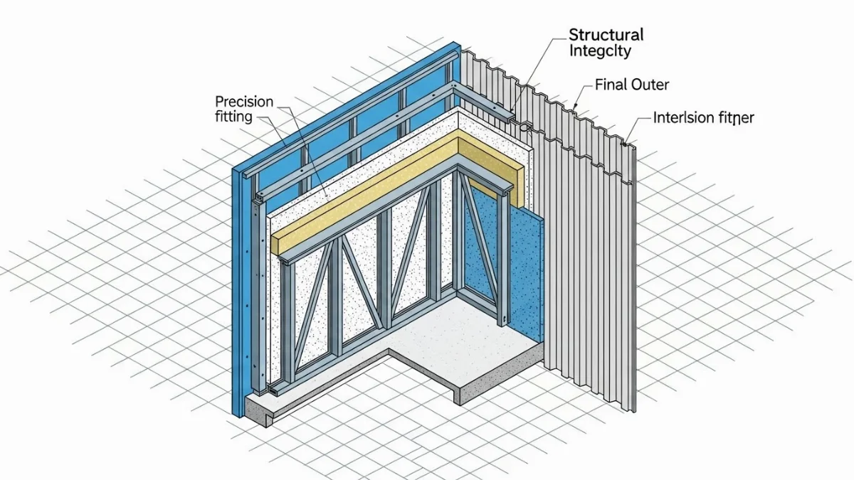 Lam sóng ốp tường phòng khách tạo điểm nhấn hiện đại và ấm cúng