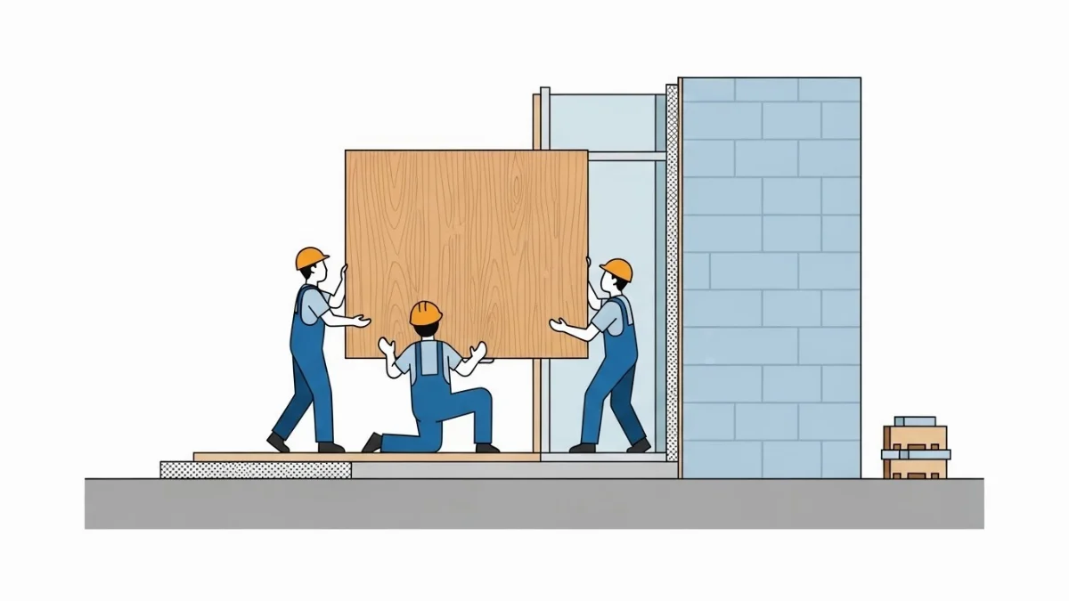 Mẫu tấm ốp tường vân đá tự nhiên màu xám hiện đại