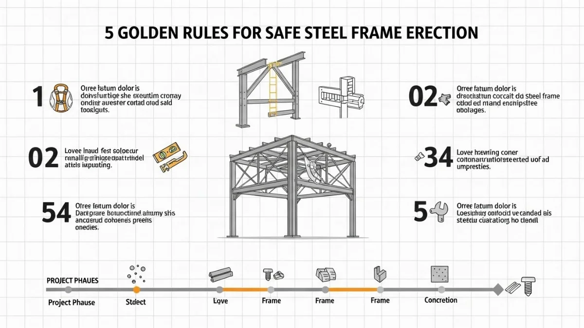 Giám sát an toàn quy trình lắp dựng khung thép chuyên nghiệp