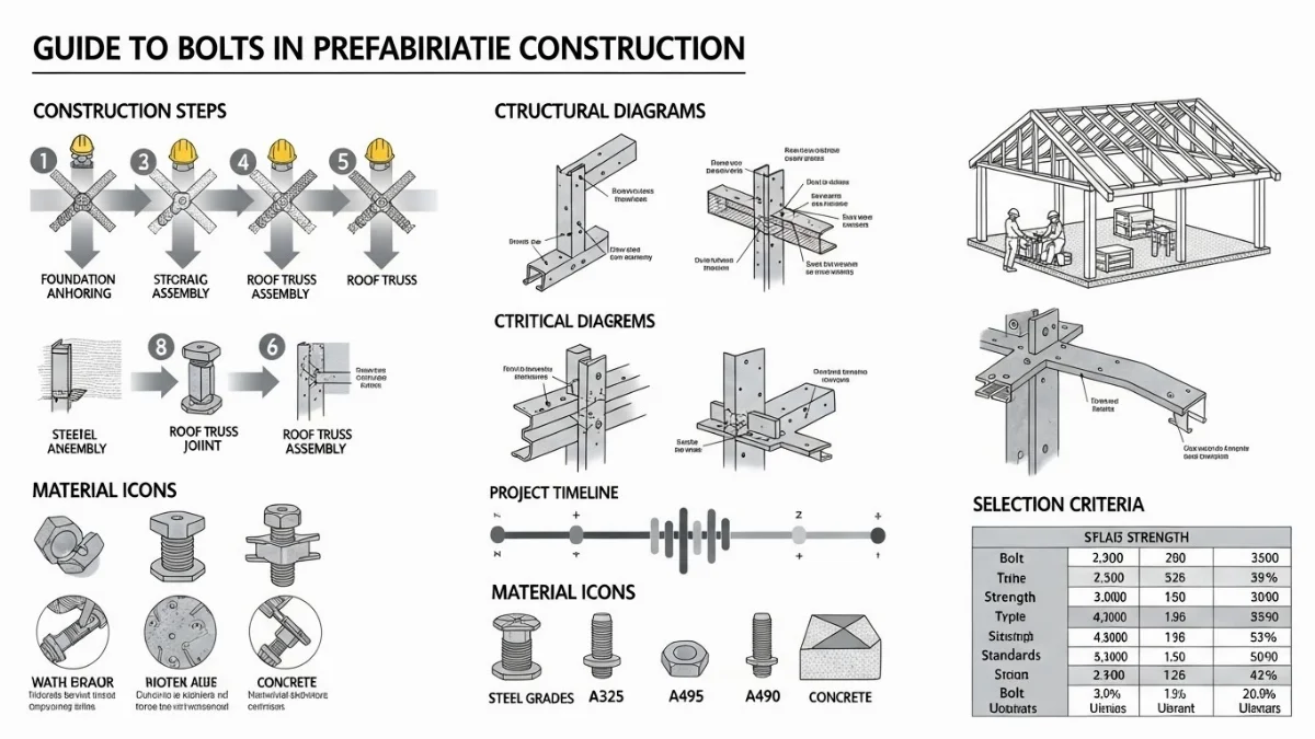 Phụ kiện bulong đai ốc và long đền chuyên dụng cho kết cấu thép