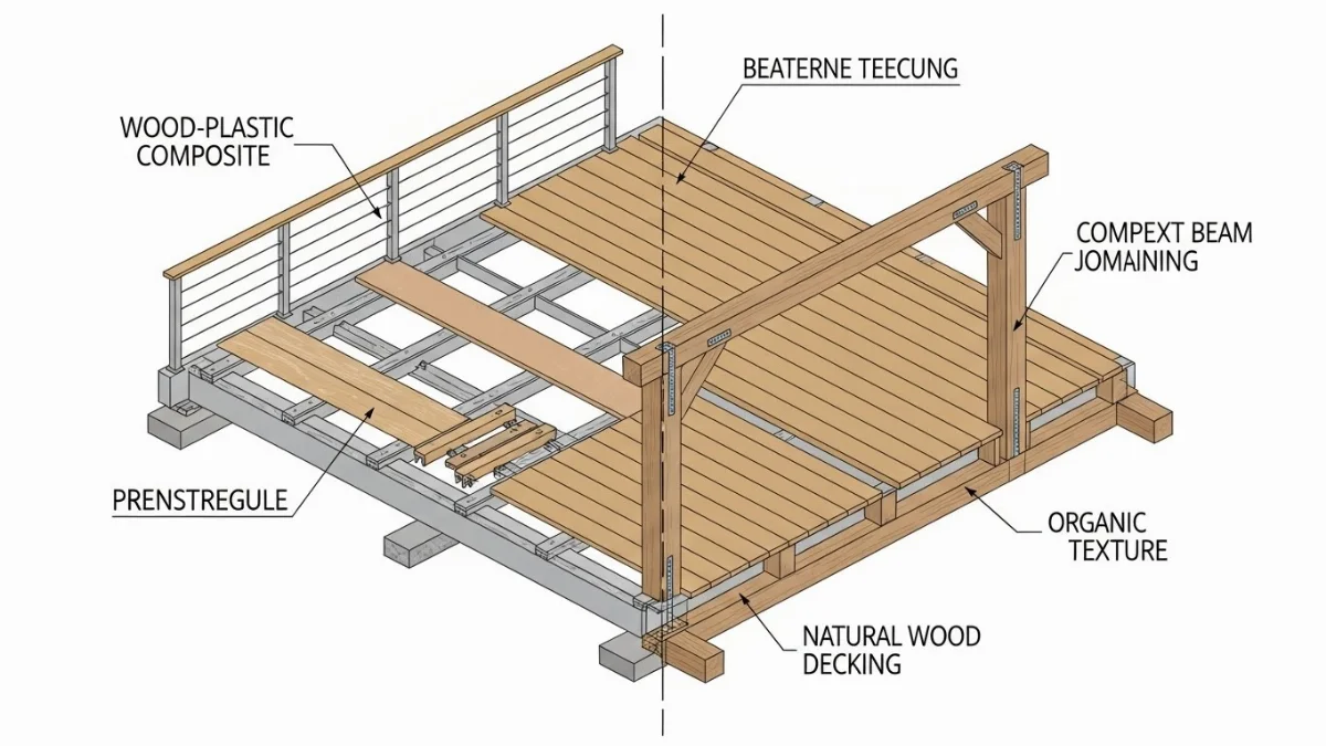So sánh chi phí gỗ nhựa ngoài trời và gỗ tự nhiên cho sân vườn