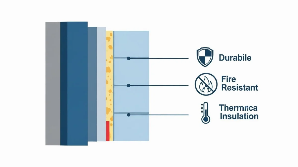 Các loại tấm panel cách nhiệt ngoài trời phổ biến trên thị trường