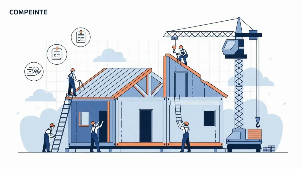 Hình ảnh minh họa các cấu kiện thép được chuẩn bị tại nhà máy sản xuất