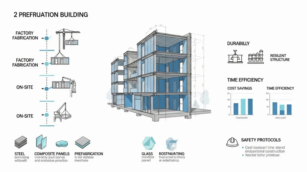 Bản vẽ nhà tiền chế 2 tầng 3 phòng ngủ, công năng tiện nghi.