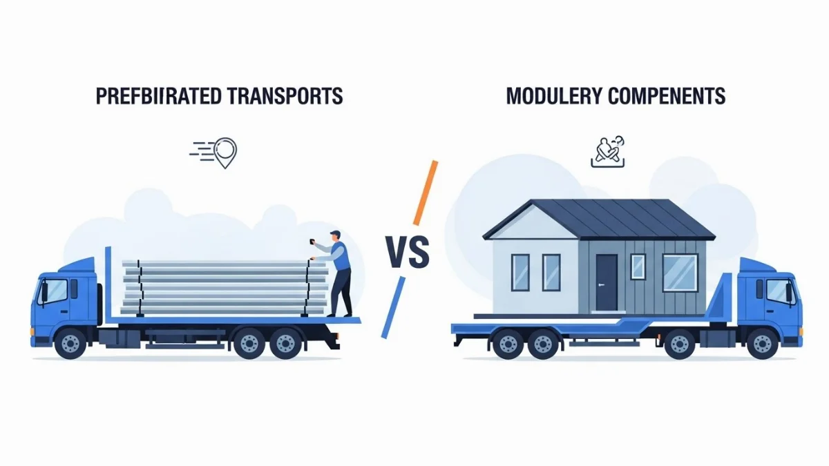 Mẫu nhà lắp ghép hiện đại với các module được kết nối linh hoạt