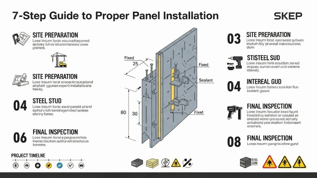 Hình ảnh một công trình nhà xưởng được thi công hoàn thiện bằng tấm panel cách nhiệt