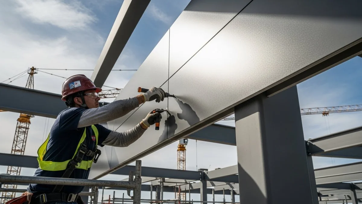 Tấm Nano là vật liệu ốp tường trang trí nội thất hiện đại, bền đẹp.