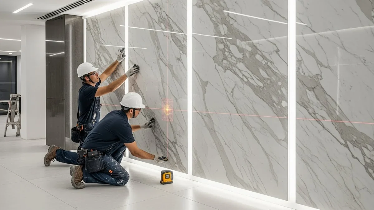 Tấm PVC giả đá mang vẻ đẹp tinh tế của đá tự nhiên