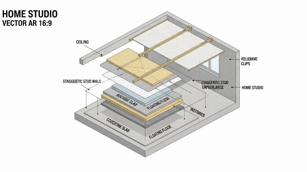 Vật liệu tiêu âm cho studio thu âm chuyên nghiệp