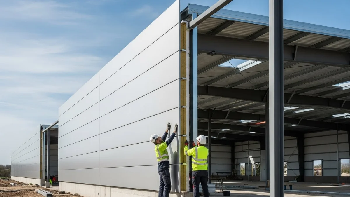 Hình ảnh cấu tạo tấm panel cách nhiệt 3 lớp chi tiết