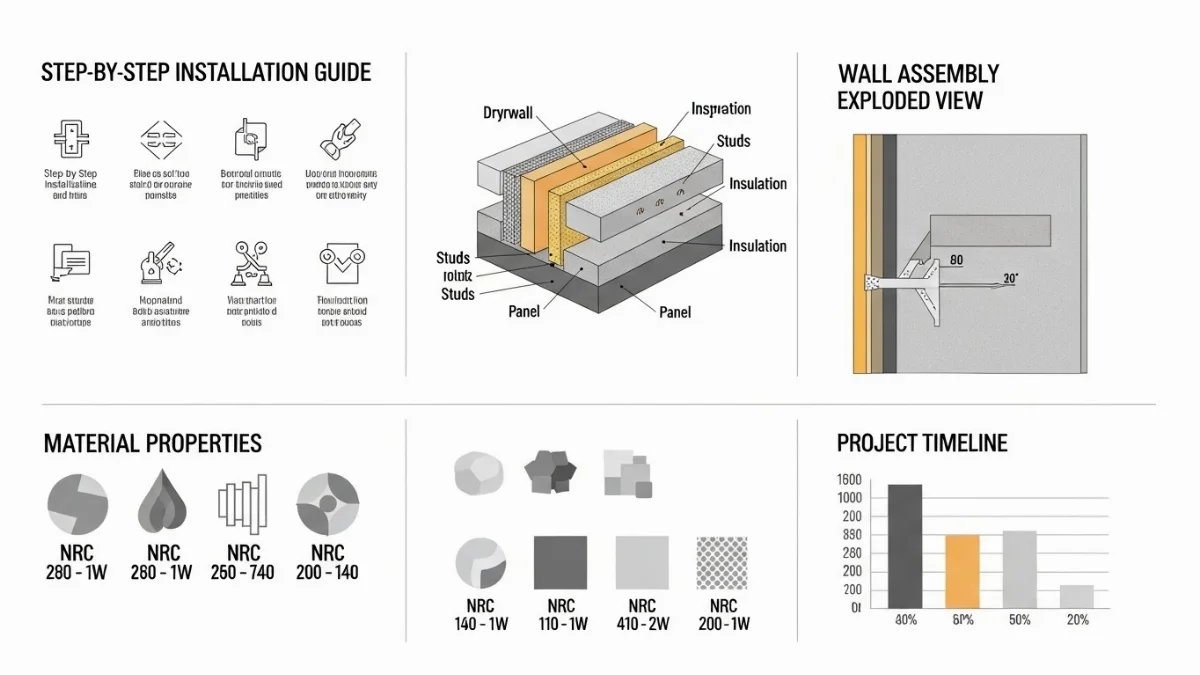 Showroom trưng bày đa dạng các mẫu tấm tiêu âm chất lượng cao, hiện đại