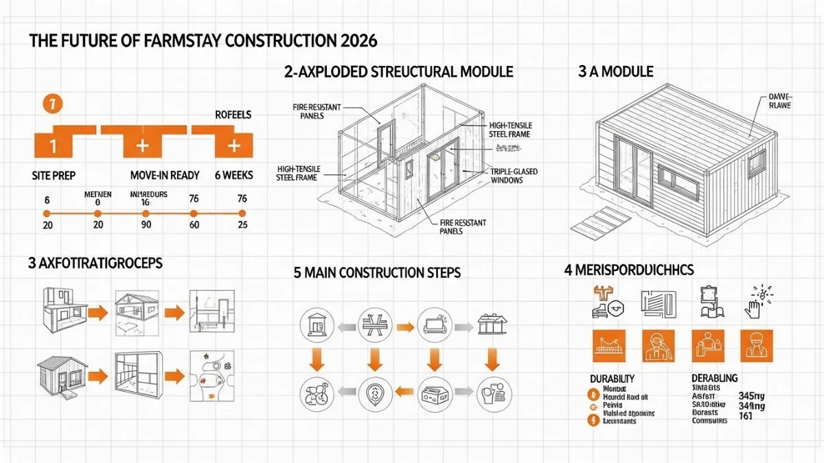 Mô hình nhà lắp ghép homestay hiện đại, thân thiện môi trường, đón đầu xu hướng