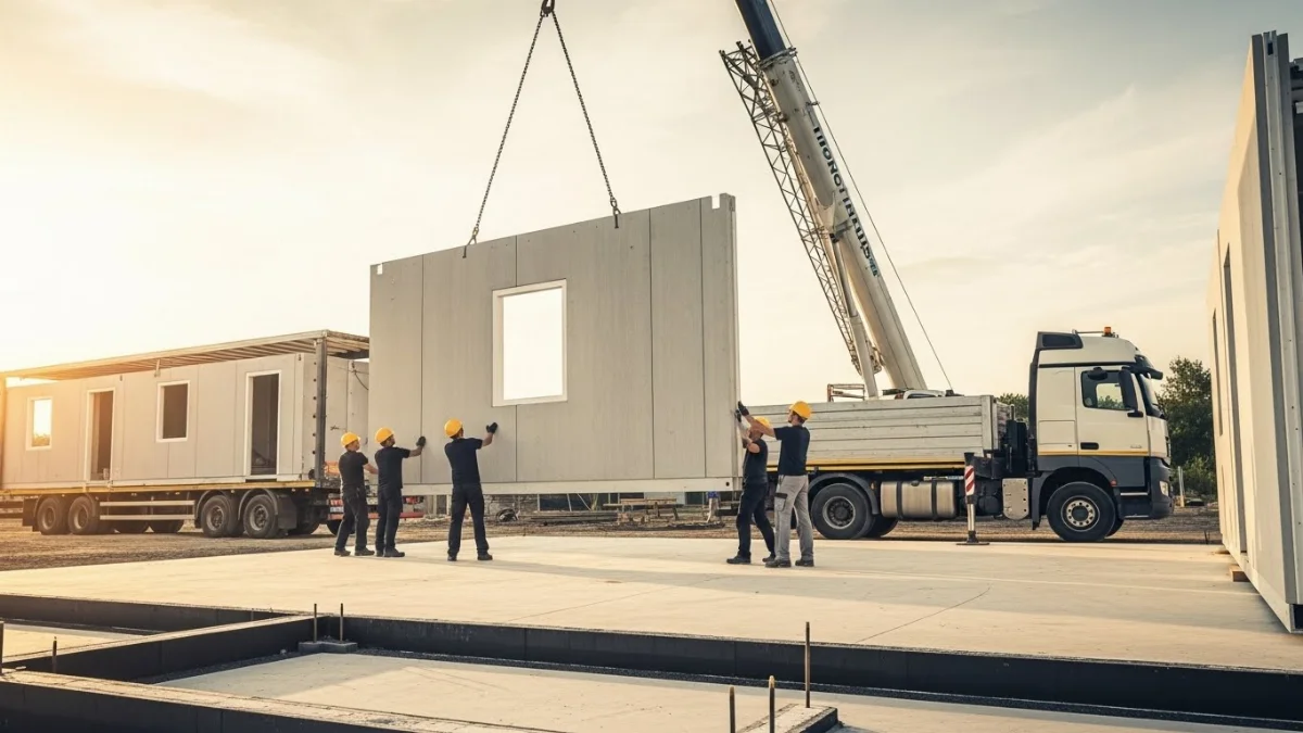 Mô hình nhà tiền chế hiện đại với cấu trúc khung thép vững chắc