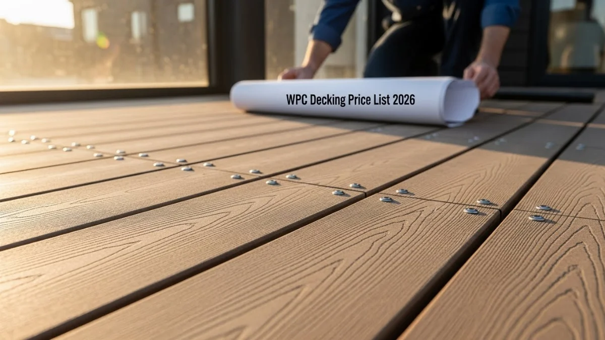 Gỗ nhựa ngoài trời lót sàn ban công bền đẹp, chống thấm