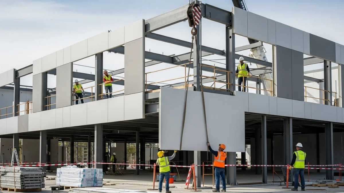 Tấm panel cấu tạo ba lớp giúp cách nhiệt, cách âm hiệu quả