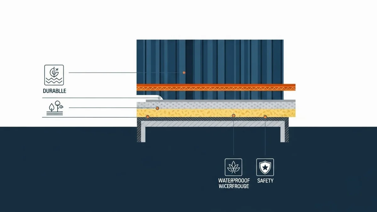 Ốp mặt tiền hiện đại bằng tấm nhựa giả gỗ kết hợp kính