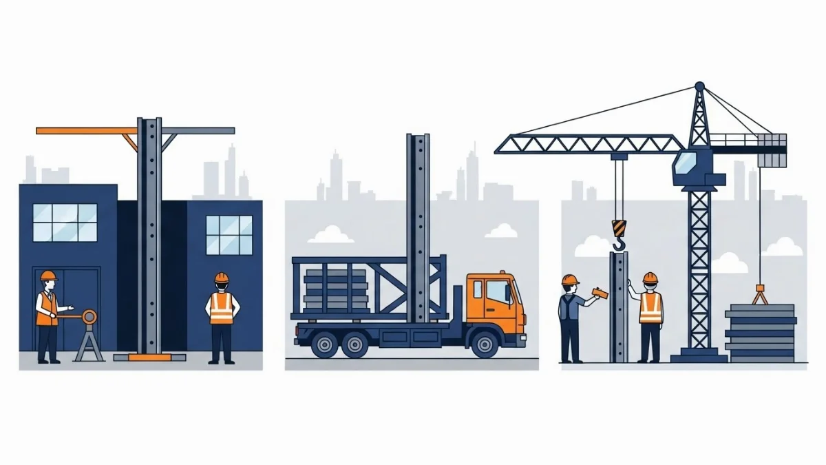 Hàn các cấu kiện thép theo đúng tiêu chuẩn kỹ thuật