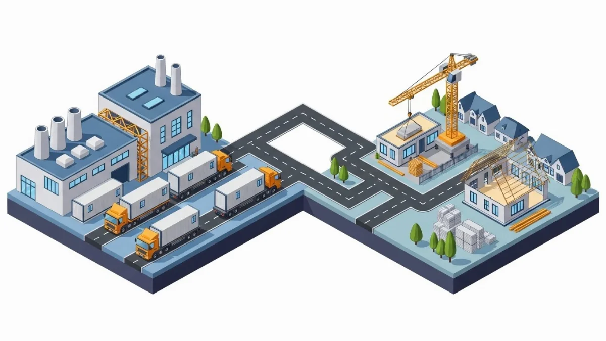 Sơ đồ thiết kế hệ thống cơ điện và hoàn thiện nội thất nhà lắp ghép