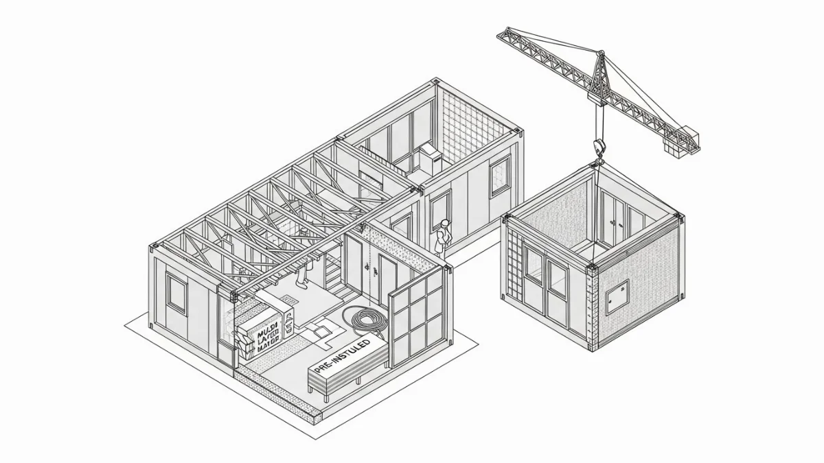 Mẫu nhà lắp ghép panel hiện đại và tiện nghi