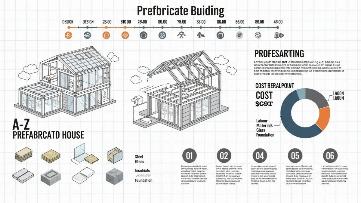 Kiến trúc nhà lắp ghép kiểu biệt thự nghỉ dưỡng với không gian xanh và thiết kế hiện đại