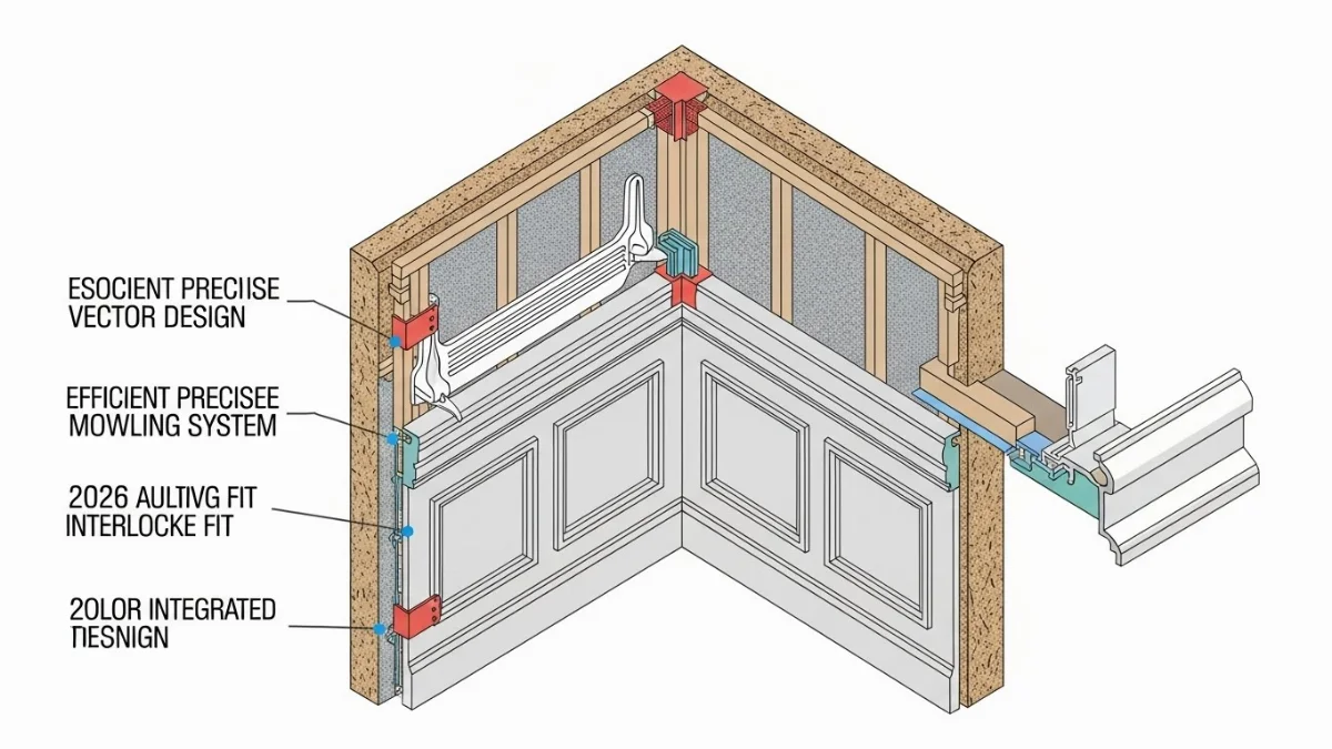 Phào chỉ trang trí tường phòng khách hiện đại và tinh tế