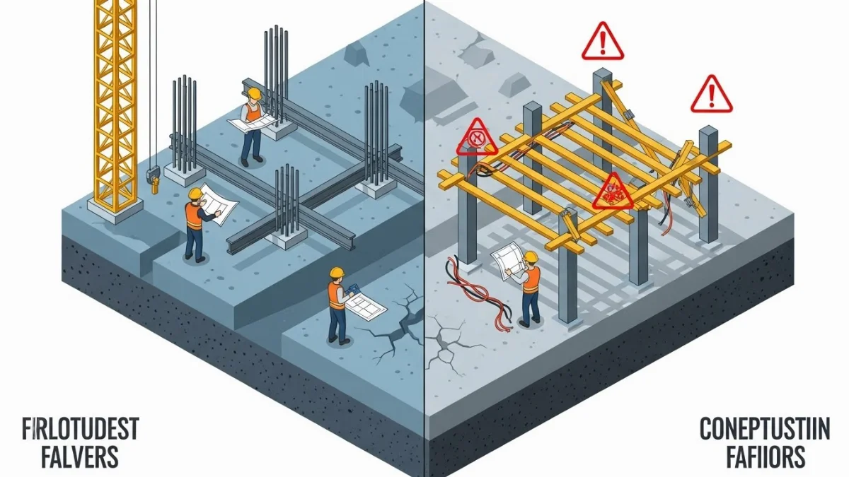 Chủ nhà và kỹ sư trao đổi kế hoạch thi công để đảm bảo tiến độ
